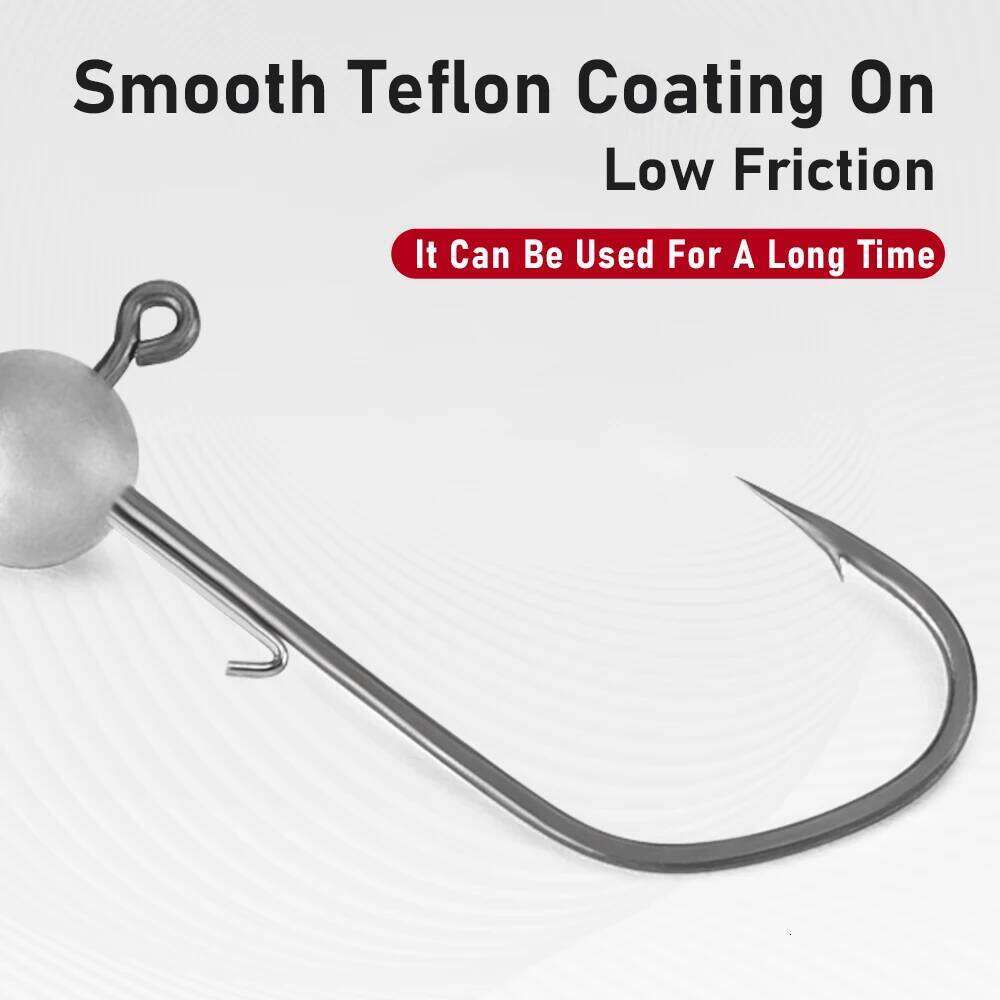 Kingdom 15pcs 0.7g 1g 1.2g 1.7g 2.5g 3.5g Lure Hard Bait Soft Worm Ball Jig Head Hook Fishing Accessories Z260228