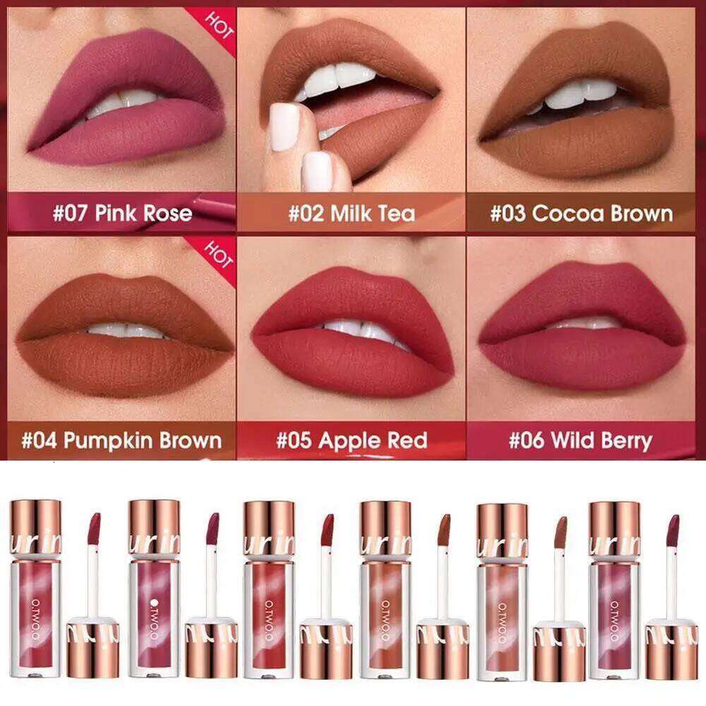 Long Lasting Waterproof 24HRS Velvet Ink Tint Non-stick Cup Lip Gloss Liquid Lipstick Makeup For Lips H260302