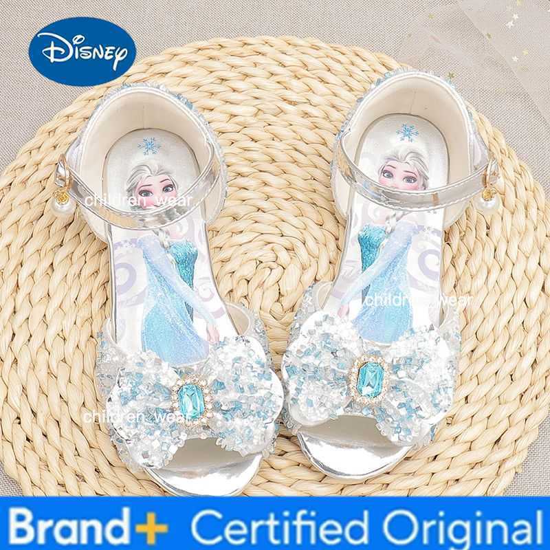 Disney Fairy Girl Butterfly Cinderella Princess Sandals Fashion Children Masquerade Role Play Elegant Party Crystal Shoes H260303