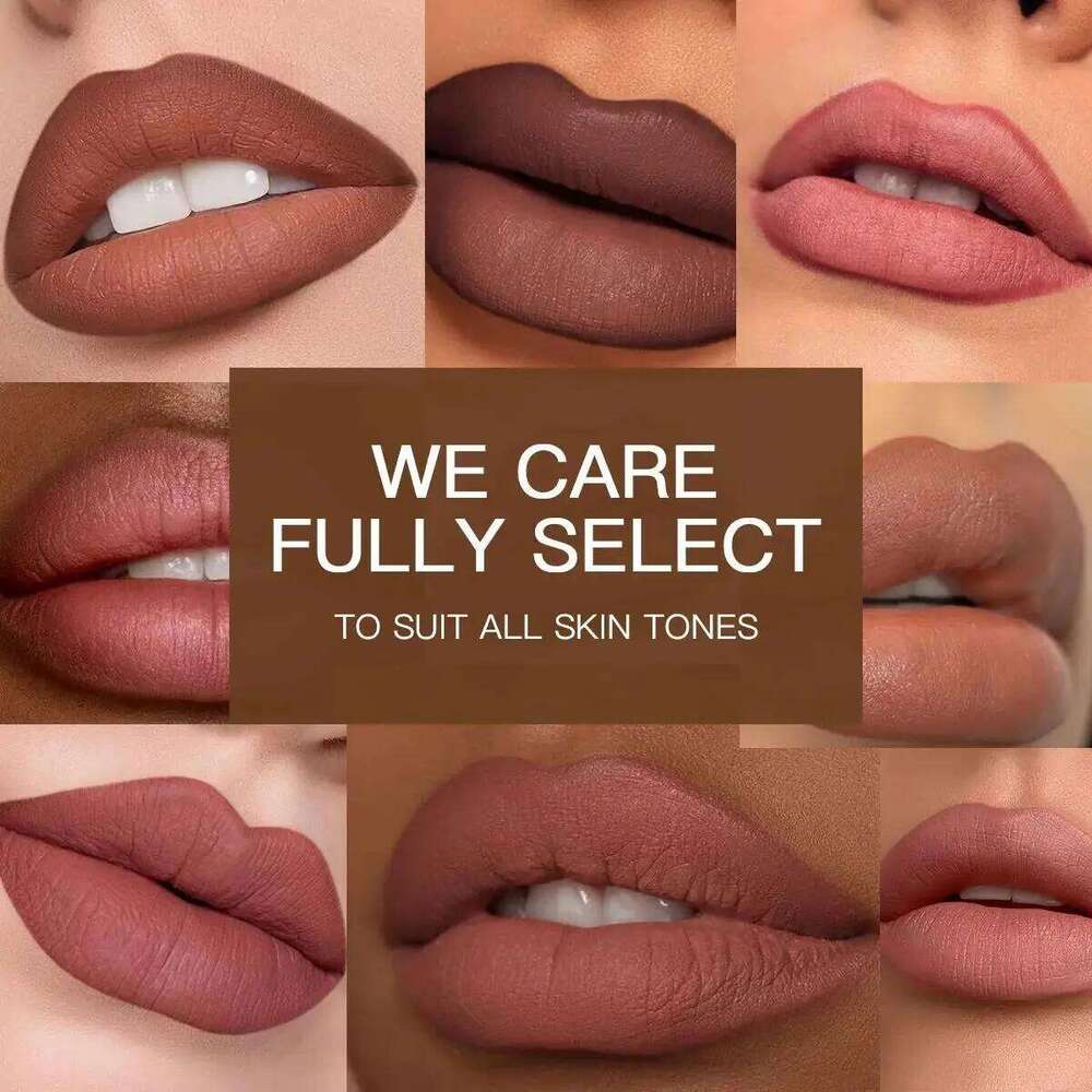 12 Color Matte Set Long Lasting Nude Red Lipstick With Lipliner Not Dry Easy Coloring Lip Makeup Kit H260302