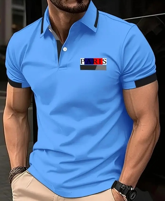 2026 Luxury Brand Designer Clothing New Summer Fashion Men's Printed Short-Sleeve Polo Shirt, Suitable For Golf And Tennis