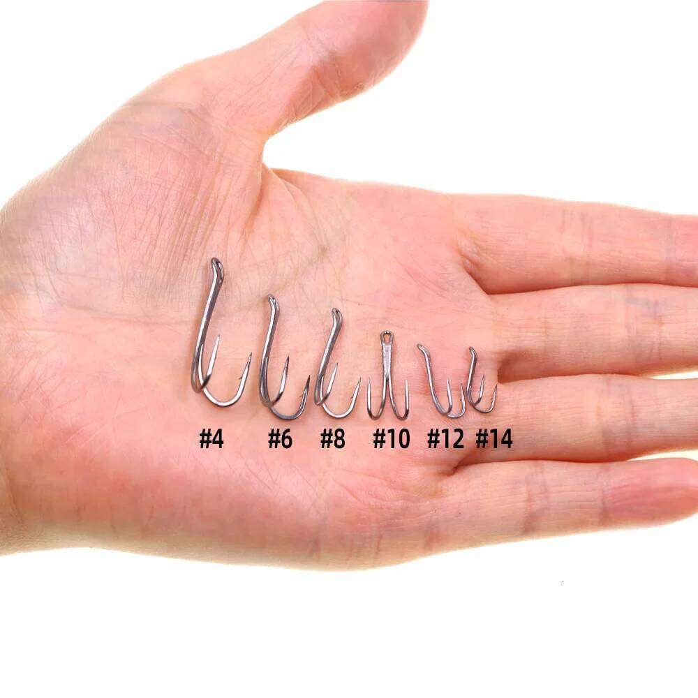 Wifreo 8pcs DL71UAP Double Barbed Tying Hook #4-#12 for Salmon Steelhead Streamer Fly Trout Z260228