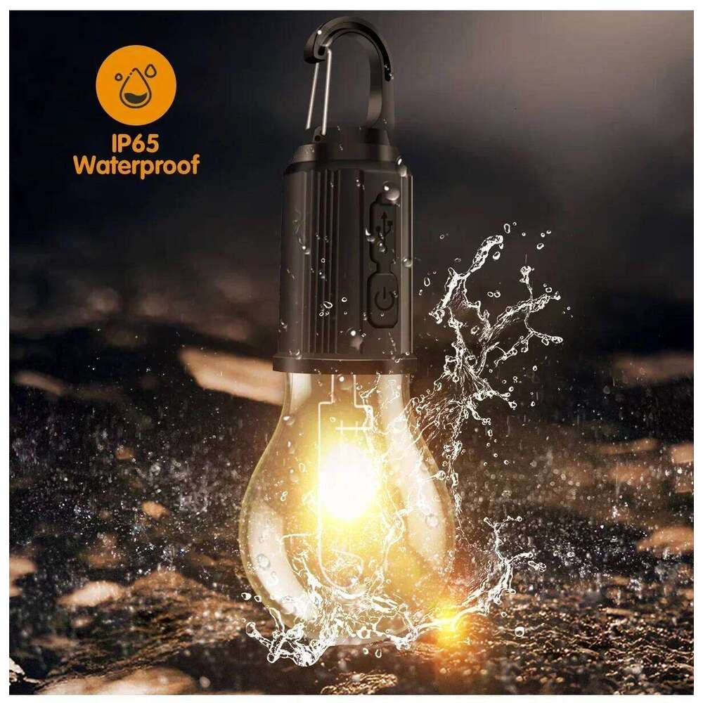 1-10pcs LED USB Rechargeable Atmosphere Portable Camping Tungsten Wire Tent Outdoor Emergency Bulb Light S260302