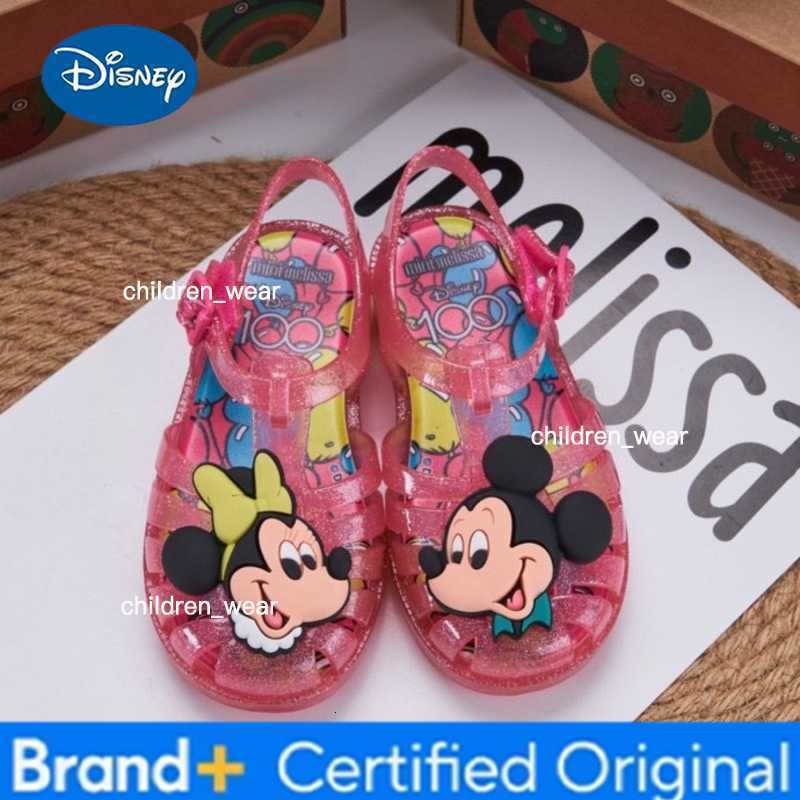 Disney Minnie Mouse Cartoon Beach Shoes Baby Toddler Shoes Summer New Children cartoon Sandals Mickey Mouse Casual Sandals H260303