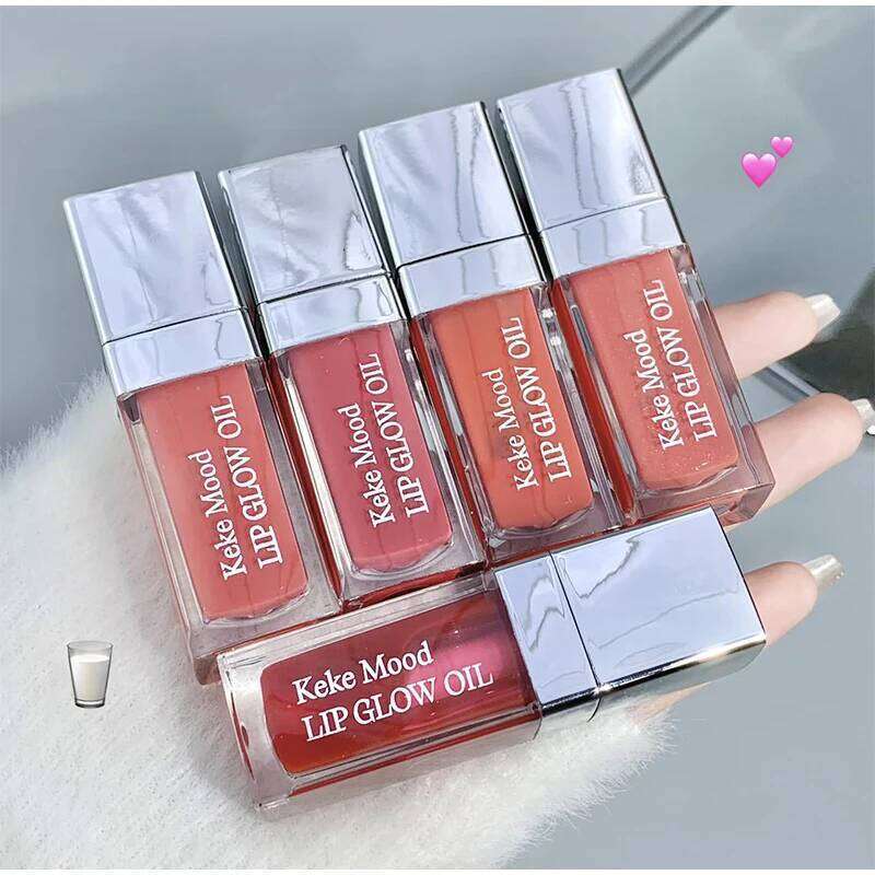 Clear Crystal Gloss Oil,Hydrating Plumping Lipstick,Tinted Lip Plumper,Water Glow Moisturizing Lipgloss,Long-lasting Makeup H260302
