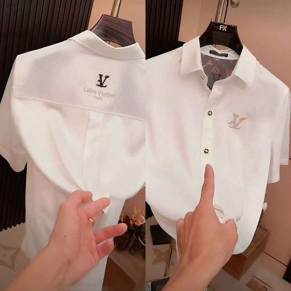 2026 Summer New Versatile Casual Comfortable Top, Short-Sleeve Business Fashion Light Luxury Old Money Style Shirt