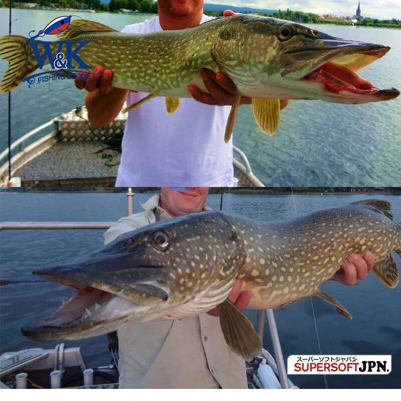 at 12/0 and 10/0 Big Worm Hook for Pike Soft Baits Freshwater Boat Z260228