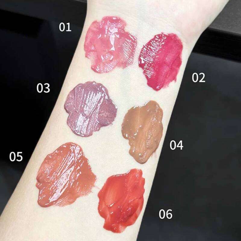 Bear Korean show , mirror Shuiguang glass lip, autumn and winter lipstick, makeup does not fade H260302