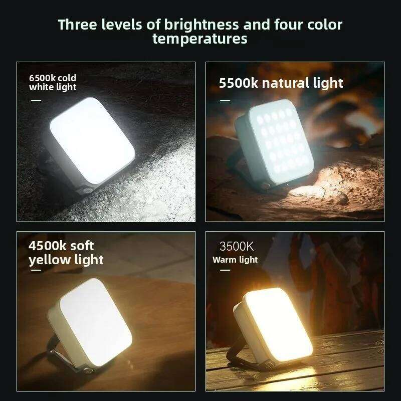 CP36 Solar LED Camping 4800mAh Waterproof Portable Tent Lantern USB Rechargeable Outdoor Emergency Light 48Hrs Runtime S260302