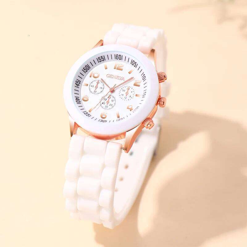 Reloj Mujer Fashion Women Watches White Silicone Jelly Quartz Ladies Dress Wrist Watch Gifts for Girls Relogio Feminino XJ260303