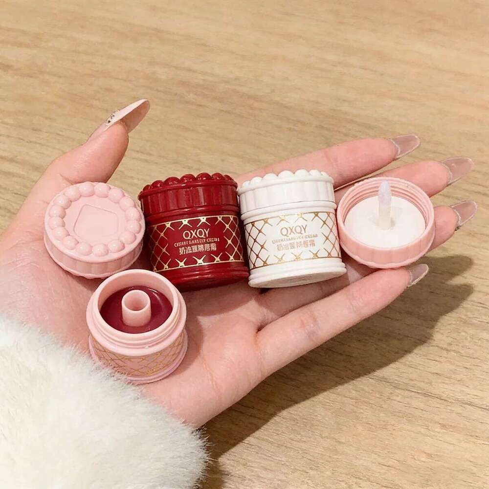 QXQY Strawberry Cake Mud Mist Matte Velvet Cream Lip gloss Lipstick Makeup gifts H260302