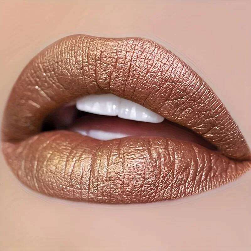 Waterproof Glitter - Long-Lasting Shimmering with Metallic Finish, All Skin Types, Adult Use, Beauty Lipstick H260302