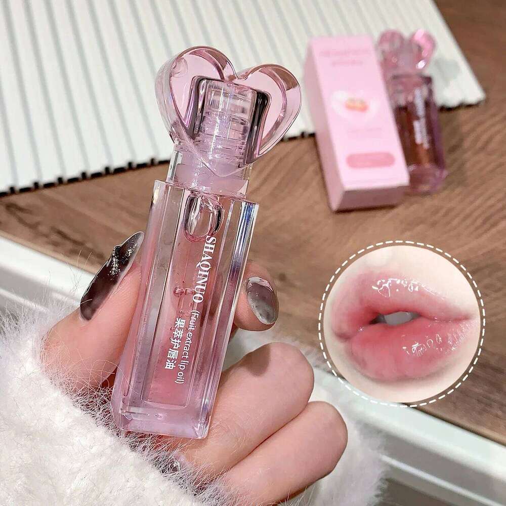 Plumping Jelly Gloss Lasting Moisturizing Transparent Lip Oil Water Light Mirror Peach Lipstick Women Lips Makeup Cosmetics H260302