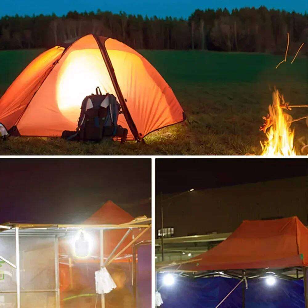 1-10PCS Portable Lanterns USB Rechargeable Market Emergency LED Lights 3 Modes Waterproof Outdoor BBQ Camping Tent Lamp Bulbs S260302