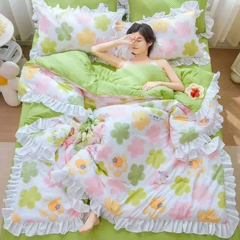 Bedding Summer Quilted Blanket Thin Comforter Bedspread Double Air Condition Quilt for Student Car Kids Adult Bed Cover W260302