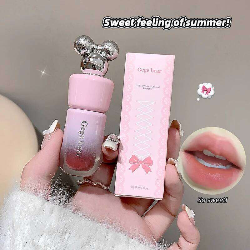 Gege bear Light Glass-Like Lip Lacquer - Mirror Shine, Hydrating Formula Long-Wear Lipstick Lipgloss H260302