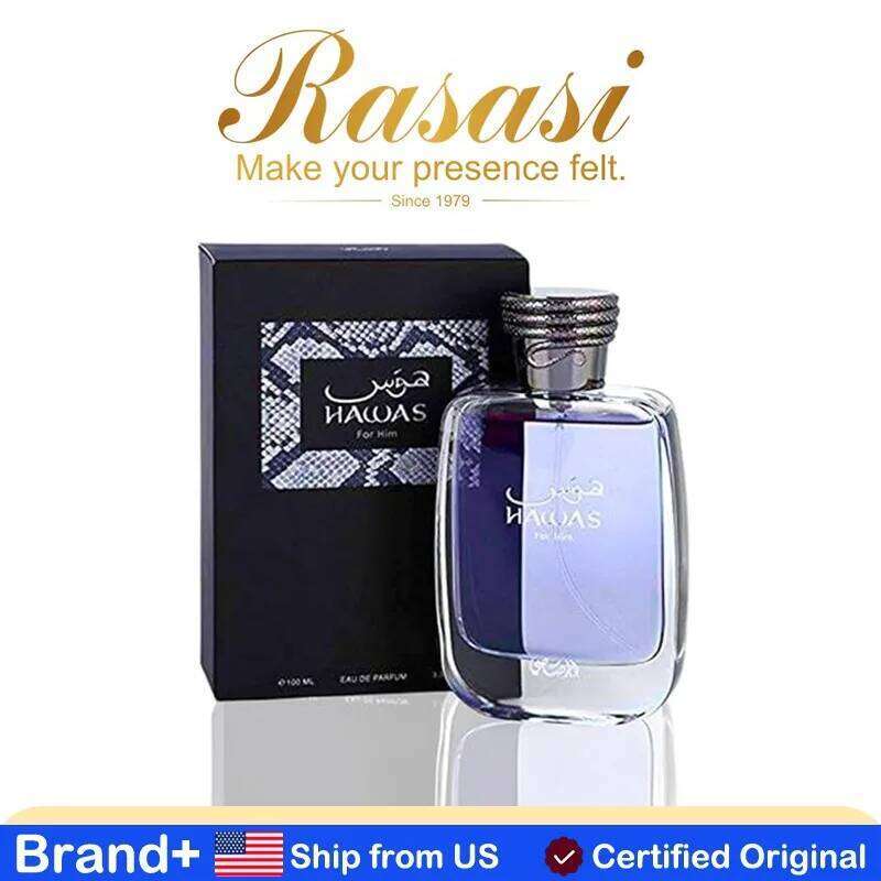 RASASI Hawas for Men Eau De Parfum Spray 100ML Long Lasting Arabian Premium Cologne Natural Perfume Arabic 26H0302