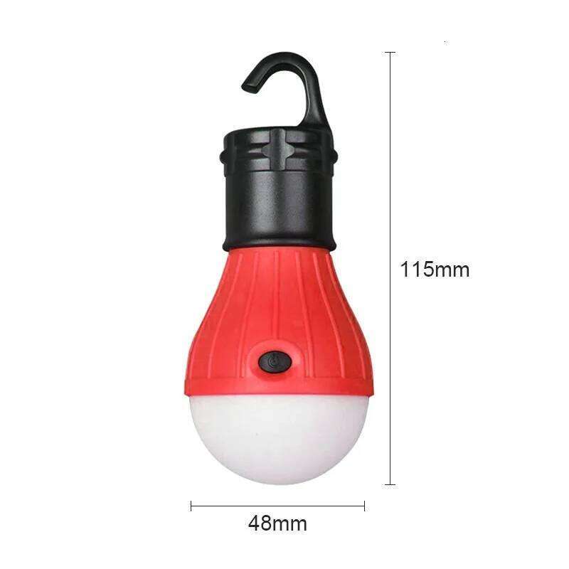 Outdoor Camping Lantern Tent Emergency Bulb LED Hook Pendant Night Light Carabiner for Travel Hiking Fishing S260302