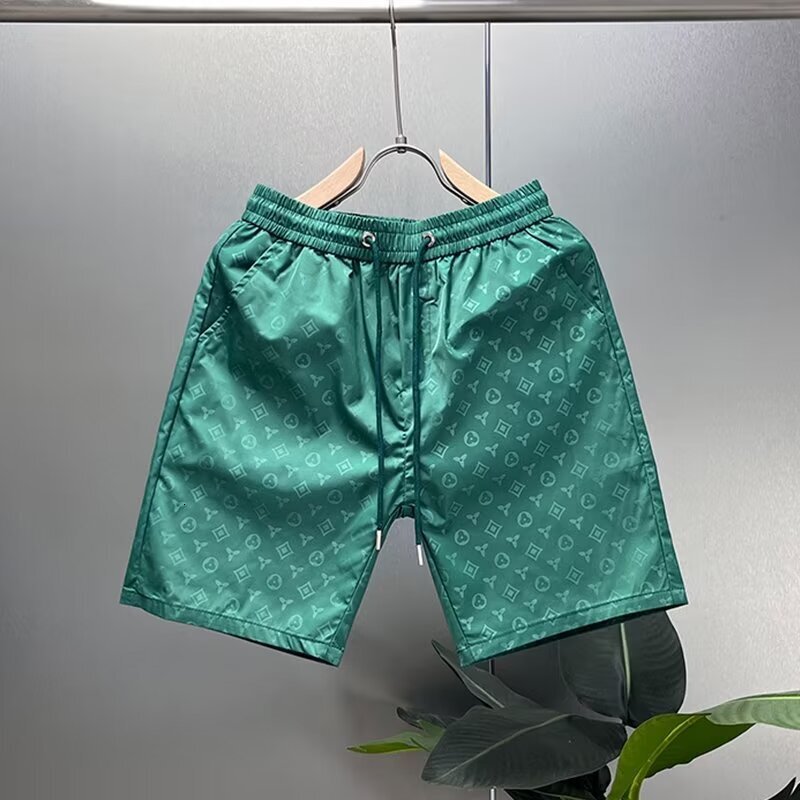 Luxury Brand Designer Clothes S77 Ice Silk Shorts P15/Black, Green, Khaki M-3Xl Thin Khaki Version As Shown In The Picture