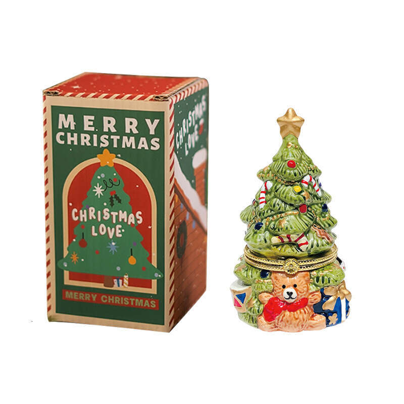 High-End Bear Tree Scented Candle Ornament Indoor Smokeless Soy Wax Best Friend Christmas Gift Souvenir W260303