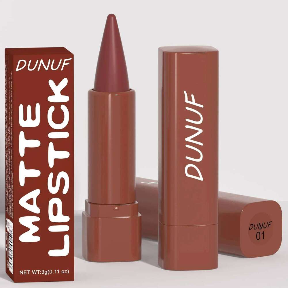 DUNUF Not-Fading Long Lasting Waterproof Velvet Matte Lipstick Liner Makeup Sexy Non-stick Cup Lip stick Lipliner Cosmetics H260302