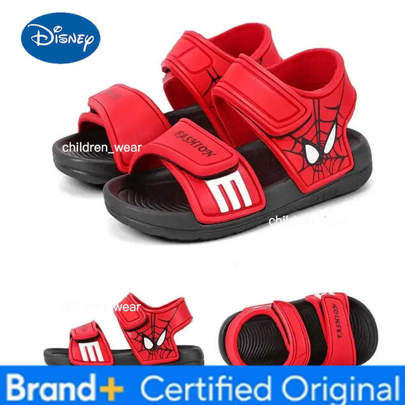 Disney Summer New Soft Non-Slip Beach Shoes Captain America Spiderman Mickey Open Childrens Sandals Wild Boys Girls Student Kids Shoes H2603031