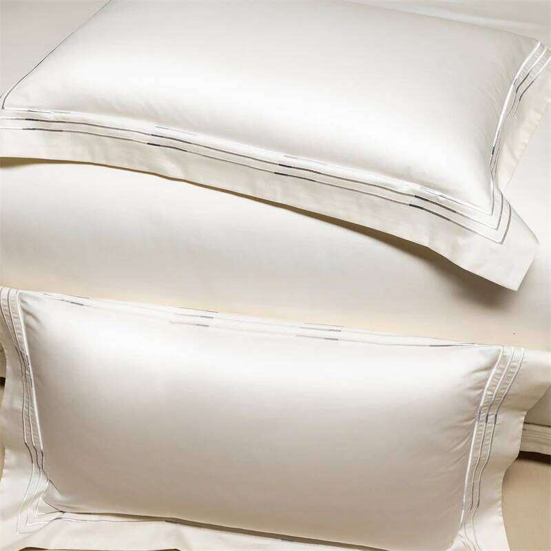 Solid Color Hotel Style Luxury Embroidery 1000TC Egyptian Cotton Bedding Set Duvet Cover Flat/Fitted Bed Sheet Pillowcases 4Pcs W260302