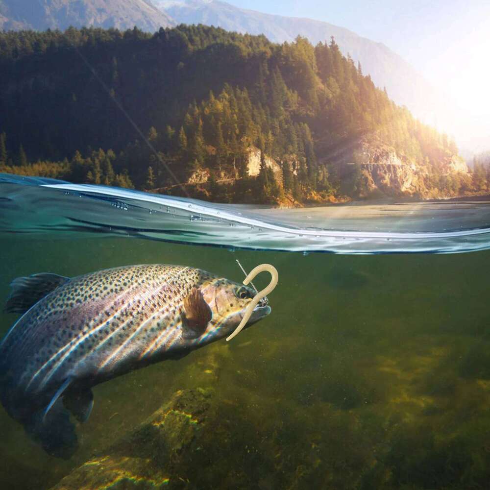 #1-#3/0 Fishing Aberdeen Extra Long Shank Offset Live Bait Hook for Freshwater Saltwater Bass Trout Walleye Panfish Z260228