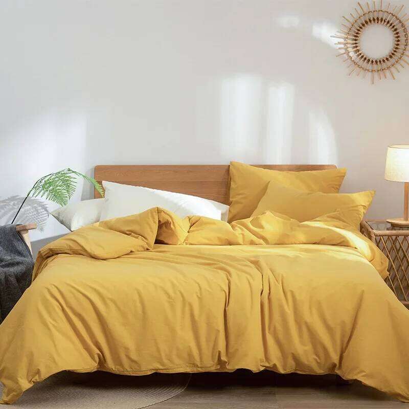 High-End 100% Cotton Soft Bedding Sets Skin Friendly Cozy Single Double Bed Linen Comforter Cover Set for Adults and Children W260302