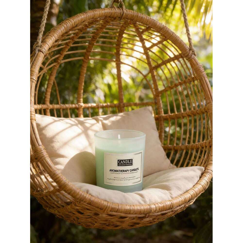 Coloured frosted glass scented candle, creative home fragrance gift, smokeless candle decoration W260303