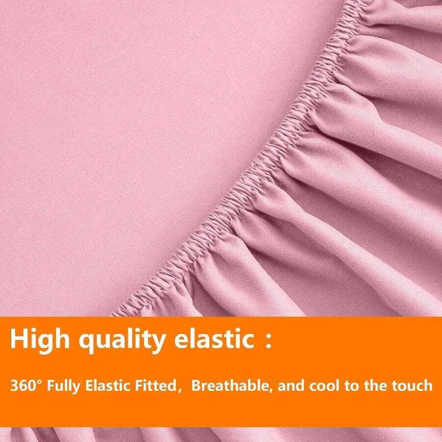 Pink Full Size Comforter Set - 7 Pieces Bed in a Bag Bedding with All Season Soft Quilted Warm Fluffy Reversible Design Include W260302