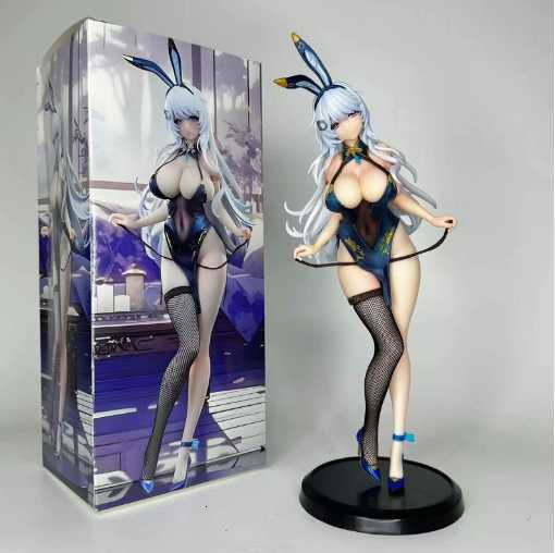 Flag-raising Victory Rabbit Girl Premium Figure, Standing Beauty Anime Otaku Model Collectible Ornament C251117