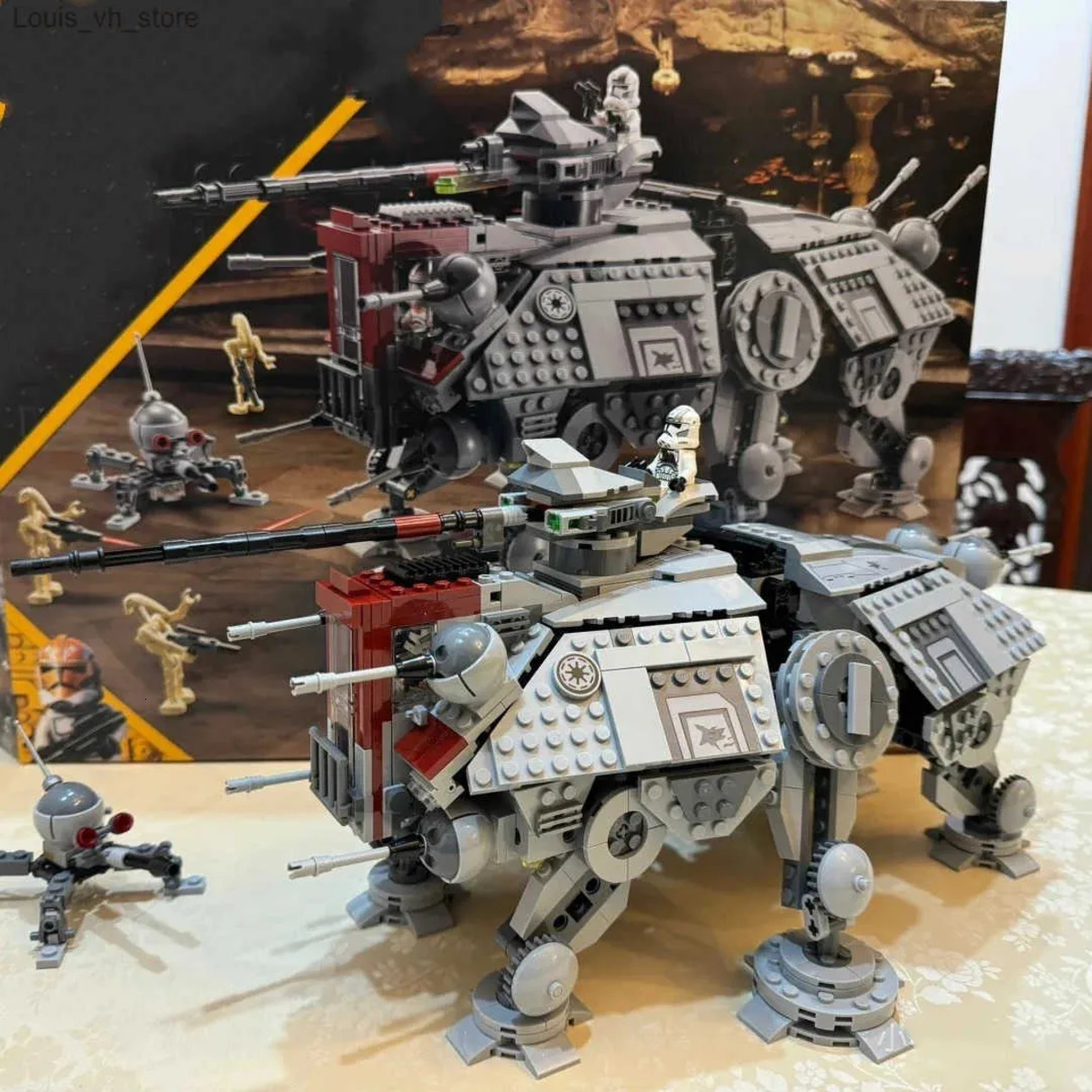 Build Block Set Technical At-Te Walker 75337 MOC Model 1082Pcs Building Block Space Robot Kit Self-Locking Bricks DIY Assemble brick Birthday Gift Toy L250610