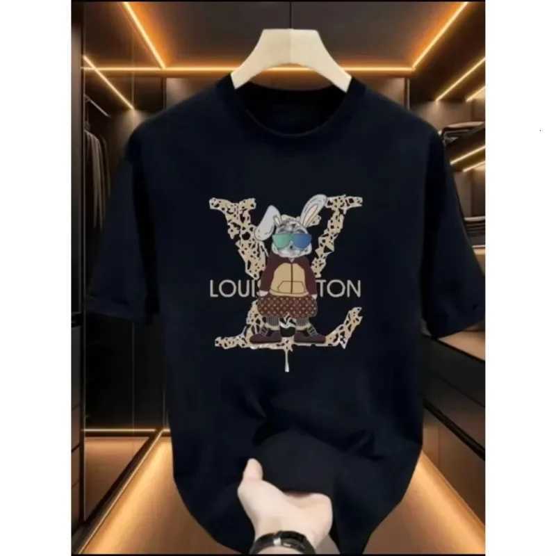 T-shirt 2026 Summer Fashion Trend Heavy Cotton Printed Unisex Round Neck Casual High-end TopT260303