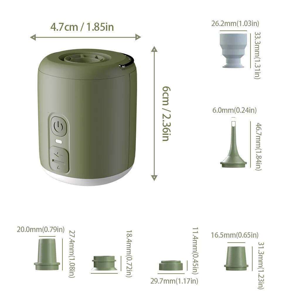 WESTTUNE Tiny Camping Lantern 4.5kPa Pump with Magnetic Design for Inflatable Air Mattress Sleeping Pads S260302