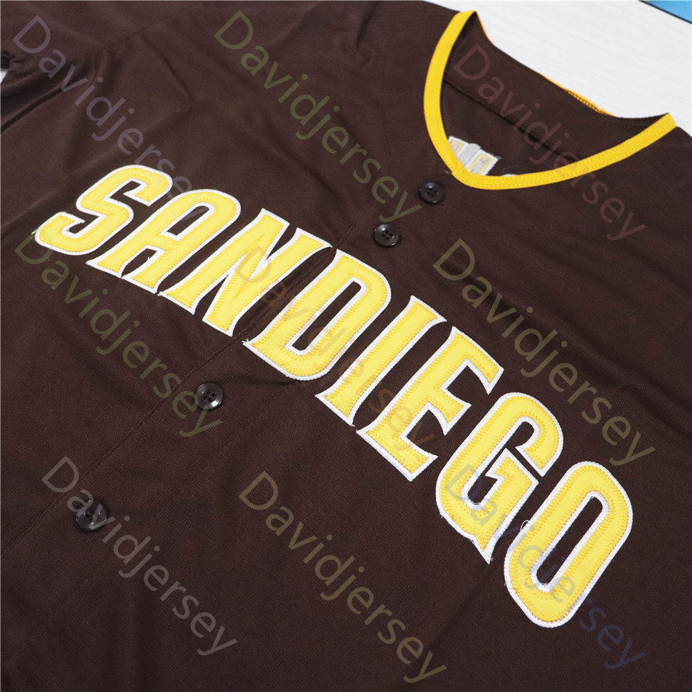 SD Padres Baseball Jersey Jackson Merrill Fernando Tatis Jr Manny Machado Ethan Salas Joe Musgrove Tony Gwynn Jake Cronenworth Yu Darvish King Miller 