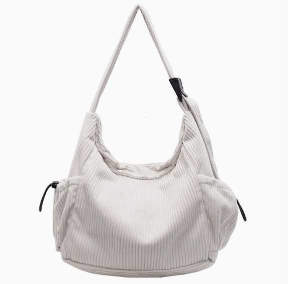 Large capacity plush bag - fashionable new style for autumn and winter, pure color, retro tote bag, artistic and casual crossbody bag H260303