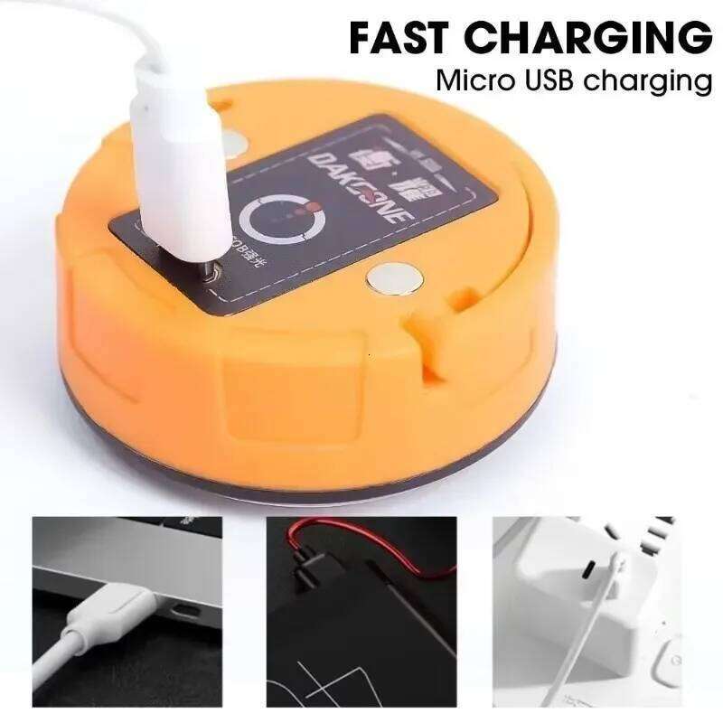 Super Bright COB Rechargeable Light Portable Magnetic Camping Lantern Flashlight for Outdoor Emergency Home & Multiduty Work S260302