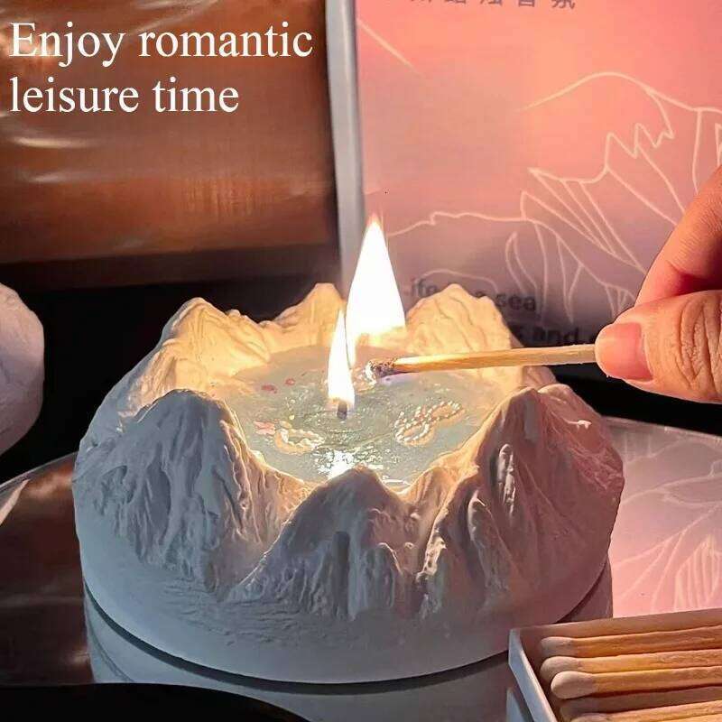 Glacier Aromatherapy Candles Home Decoration Wedding Birthday Gift for Girlfriend and Best Friends W260303