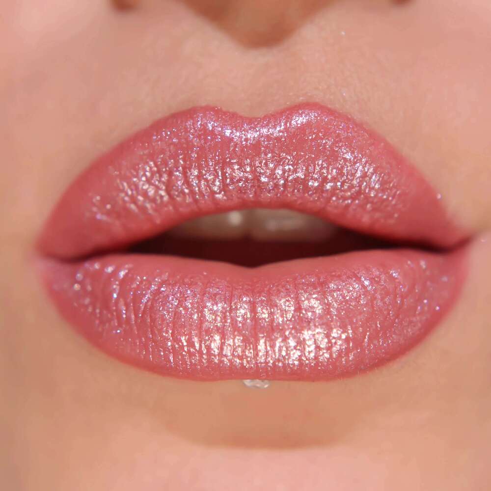 2pcs Glitter Lipstick and Matte liner Set Nude Pink Lip Makeup Kit - Long Lasting, Waterproof, Creamy Texture For Women H260302