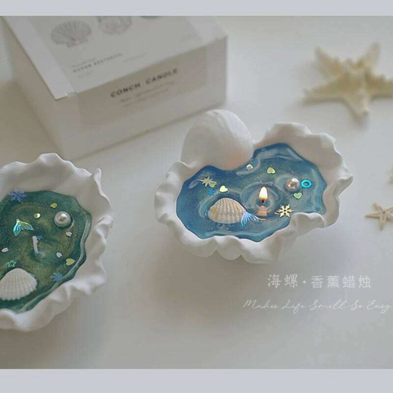 Shell Jelly Scented Smokeless Starfish Candle, Soy Wax Gift, Handmade Souvenir, Gift for Valentine's Day, New Year Festival W260303
