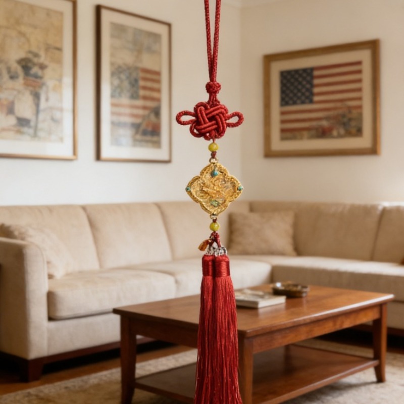 Chinese Style Auspicious jewelry Hanging Decoration Clouds Sand Gold Car Ornament Safe Driving Blessing Pendant Cultural Creative Design Lucky Auto In