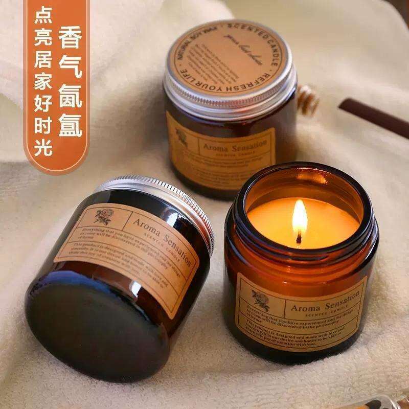 Aromatherapy Candle Incense Home Indoor Long-lasting Low Temperature Niche High-end Soy Wax Fragrance Essential Oil Gift W260303