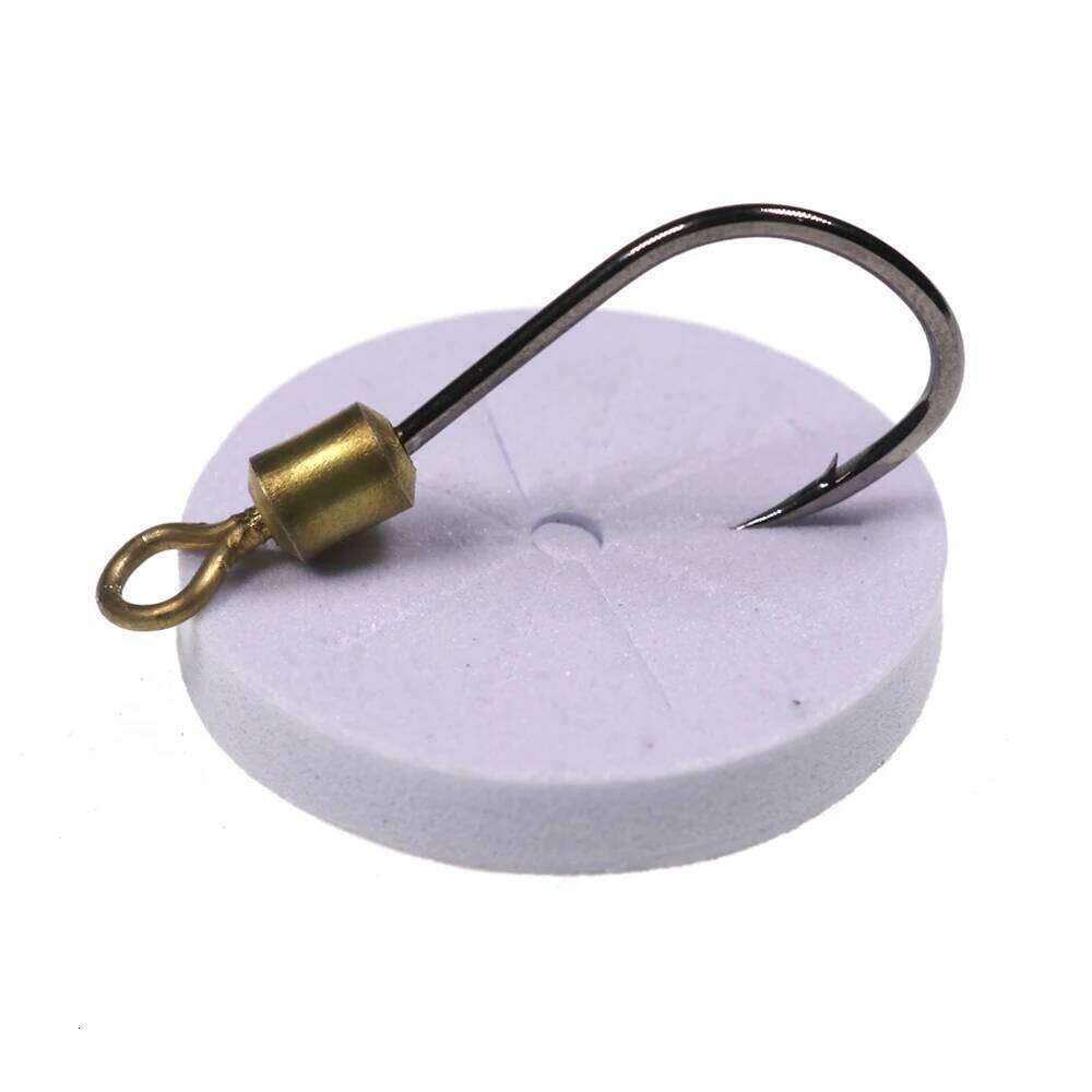 10pcs High Carbon Steel 360 Rotating Swivel Hook for Freshwater Saltwater Fishing Metal Spoon Minnow Lure Worm Hooks #4-#16 Z260228