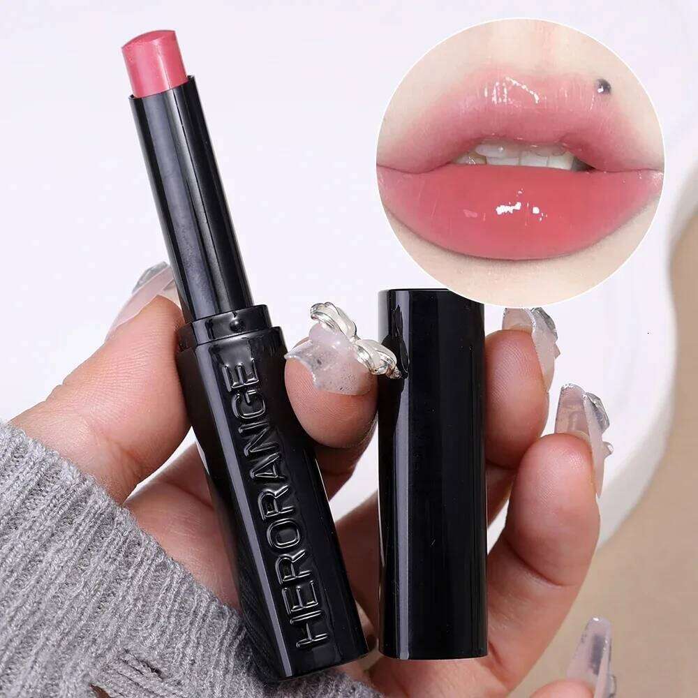 Jelly Mirror Makeup Waterproof Non-stick Cup Solid Lip Gloss Clear Lasting Moisturizing Lipstick Pen Korean Cosmetics H260302