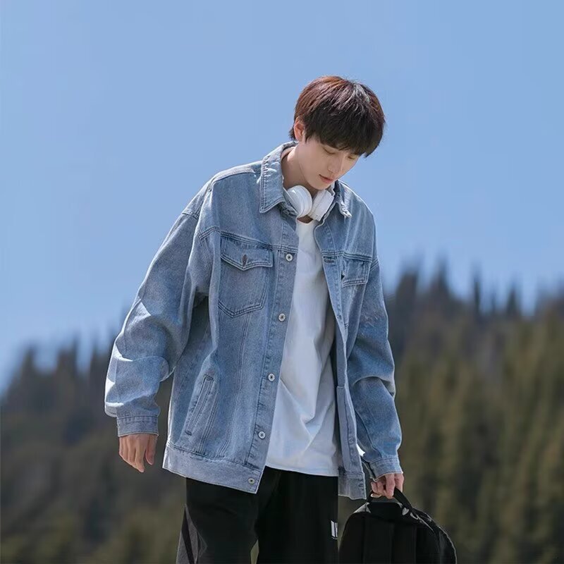 Designer Jacket Trendy Nd Stylish Men's Denim Jcket Koren Version Suitble For Spring Nd Utumn Verstile Nd Hndsome With Cool Design Americnstyle Outerwer