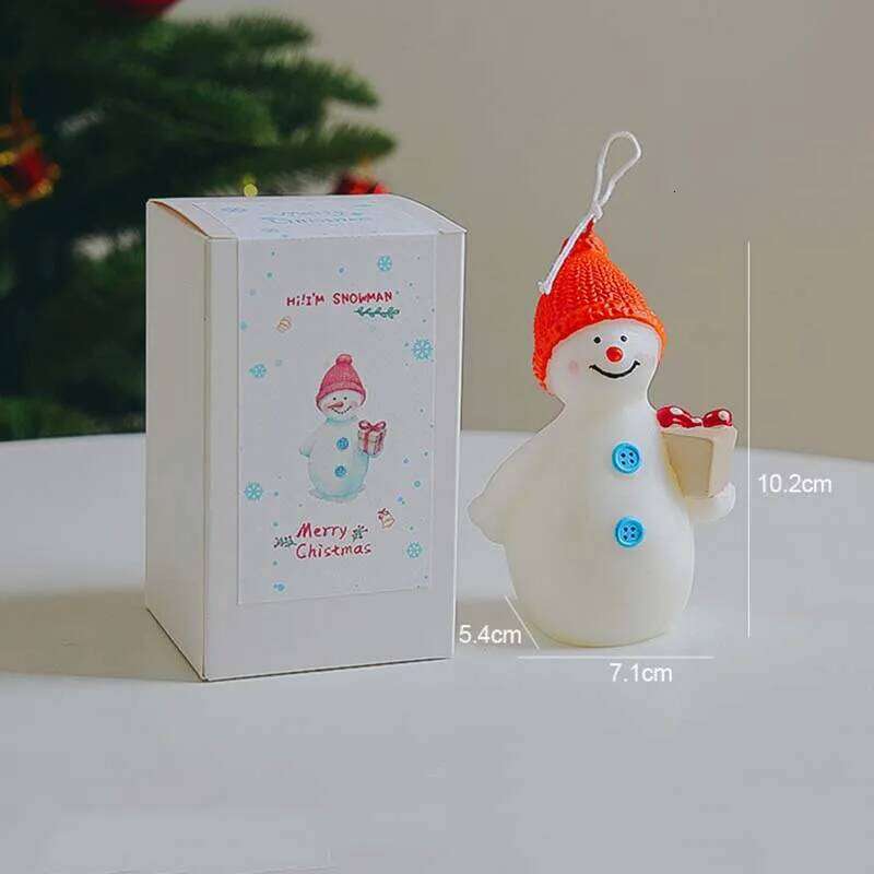 Santa Claus Scented Home Decorative Guest Gift Set Souvenir Snowman Candles for Christmas Holidays W260303