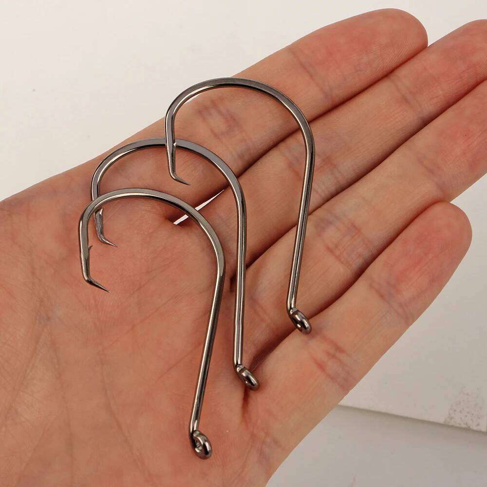 FTK 1/0#-8/0#25PCS 1#-4#50PCS Octopus Circle Hook Carbon Chemically Sharpened Tackle Fishing Hooks Z260228