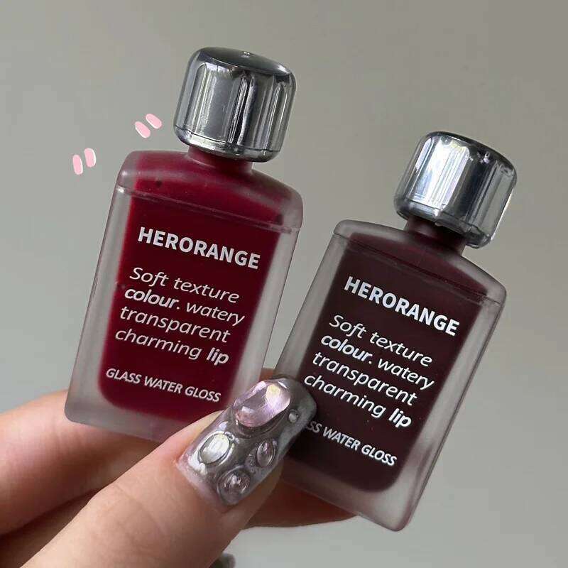 HERORANGE HR567 Transparent Ice Velvet Glaze Matte Pigment Lipstick Lip Gloss Affordable Makeup H260302