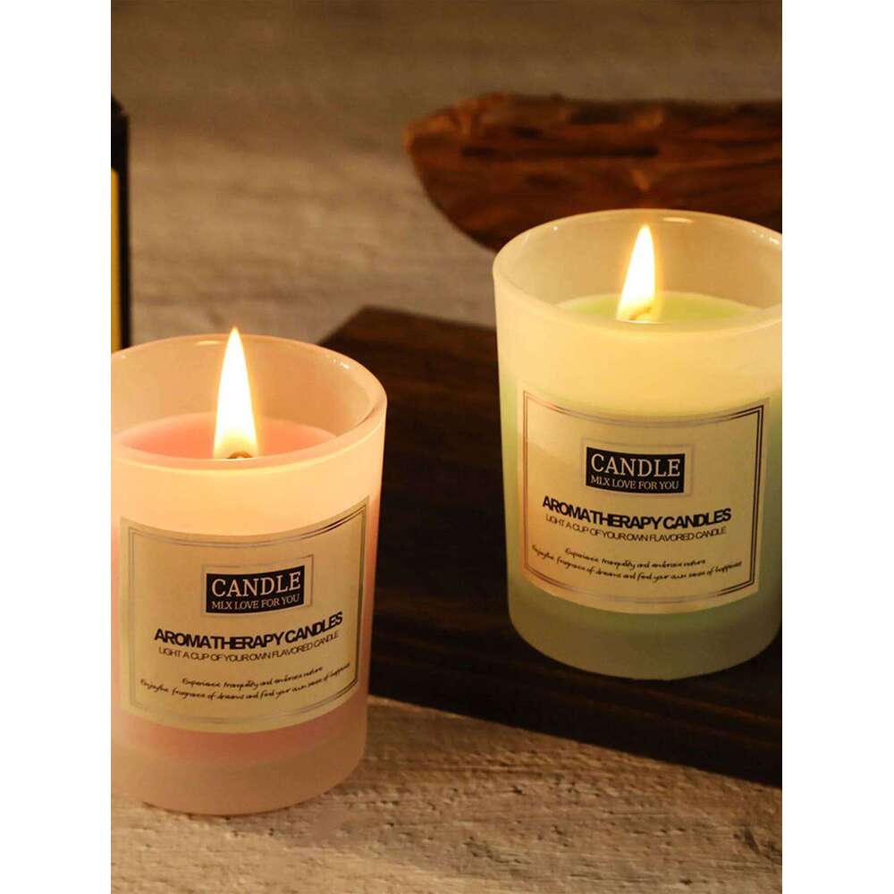 Bright glass cup scented candle, creative home gift, smokeless aromatic candle ornament W260303